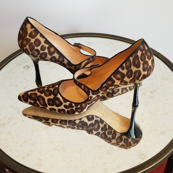 Manolo Blahnik Leopard Print 3" Pump size 7.5 - Picture 3 of 5